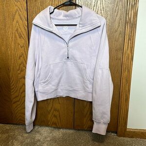 Lululemon scuba oversized funnel neck half-zip - Lavender Dew - M/L